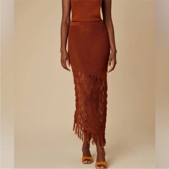 Savannah Morrow Dresses & Skirts - NWT Savannah Morrow Sakari Crochet Knit Skirt Size Small